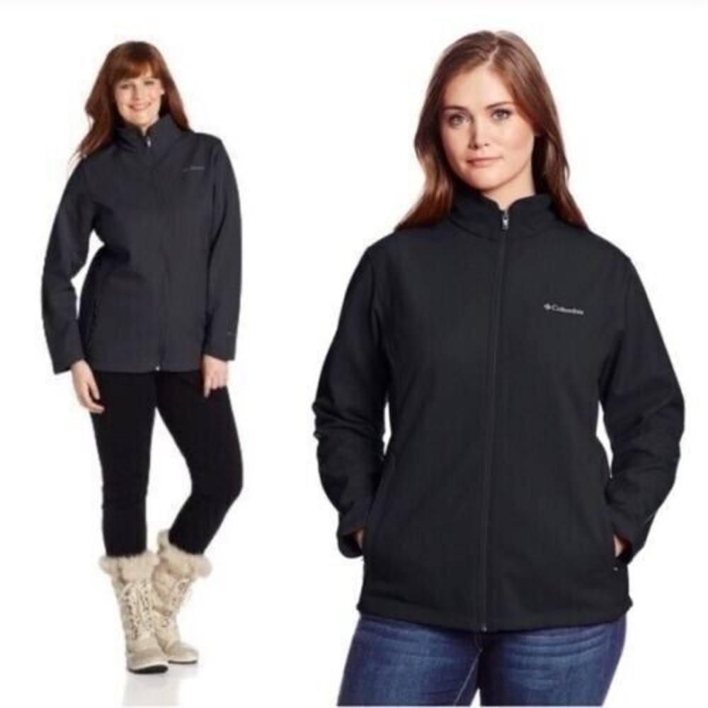 Columbia Womens Black WindBreaker Jacket Size M Pockets Close, Inner Pockets NEW